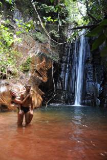 Na Cachoeira do Capelão, na Chapada das Mesas, região de Carolina - MA